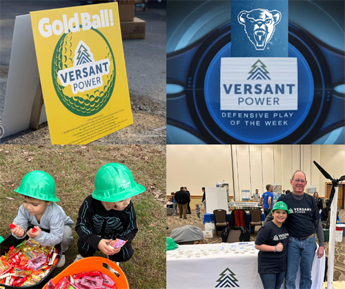 collage of Versant Power at event